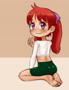 Spattttt (lulula ass spats feet sitting blush back girl)