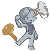 Keyfob (concept girl drawgame key anthro keychain sketchbook cute)