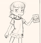 SCUM (scum girl skirt book blush)
