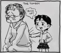 The tomboy (girl slap blush tomboy cute parody)