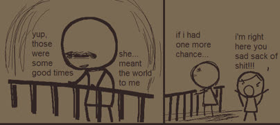 Memories comic (doodle comic funny ms_paint monochrome girl)