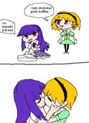 Quintessence (furude_rika satoko_houjou 2girls kissing higurashi_no_naku_koro_ni)