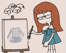 Painted on clothes in public (barbie girl cute painting meme 4chan ms_paint)