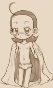 Aikobedd (senoo_aiko topless nipples panties girl ojamajo_doremi blush blanket)