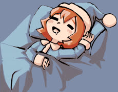 Sleepy Morning (sleepygirl bed blanket drool)