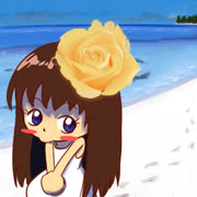 Loli wid da flowre s (loli beach)