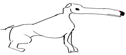The snoot (image dog joke doodle)