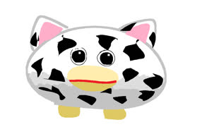 Jbakbkwg (image cute horror peepy cow-pattern ms_paint)
