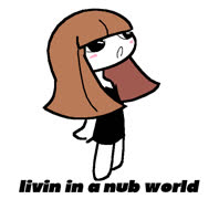 Nub world (image cute chibi classyegril nub ms_paint)