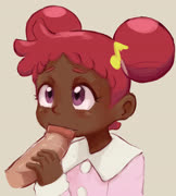COCK (doremi_harukaze fellatio dark_skin penis ojamajo_doremi pajamas)