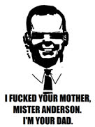 MISTER ANDERSON BTFO (image meme matrix agent_smith ms_paint)