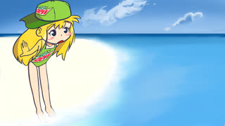 Cap at da beach (beach)