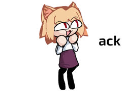 Neco aACK (image cute cat girl neco_arc ms_paint)