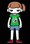 Shirt girl returns (image cute girl shirt_girl ms_paint style)