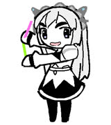 CHAIKA RAVE (gif animated chaika cute girl rave ms_paint)