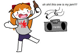 Drunk asuka (image cute asuka_langley_soryu /a/ 4chan ms_paint)