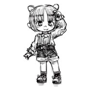 Pinokodoodle (pinoko black_jack girl sketch)