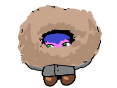 Beary cold (image cute beary_pink winter ms_paint)