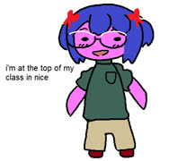 Bury nice nerd (image cute girl bury_pink nerd smart ms_paint)