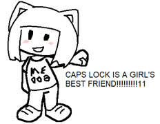 The cat girl (image cat girl cute doodle ms_paint)