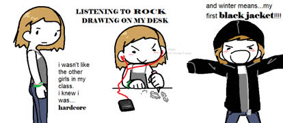 Super goth comic (image cute girl comic fashion goth ms_paint)