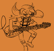 All the people envy my gutar (twintails guitar jumex girl)