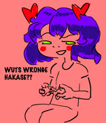 wuts wronge hakase?? (girl bury_pink game_controller meme)