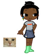 Peaches girl (image girl cute point ms_paint)