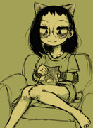 Chaoszuki cheeto (chaos_hazuki cheetos food ojamajo_doremi)