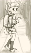 Liz (liz furry girl eating)