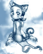 AIKOcade (senoo_aiko cat_ears cat cat_tail ass feet back)