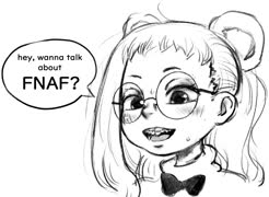 My cringezuki draw (cringezuki hazuki_fujiwara braces five_nights_at_freddys meme girl bear bear_costume freddy_fazbear)