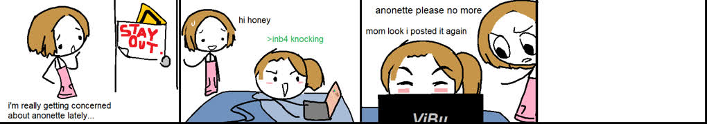 Anonette comic (girl comic anonette cute doodle ms_paint)