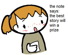 Story contest (girl doodle cute ms_paint)
