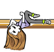 Bench girl (girl cute ms_paint pose long_hair fashion)