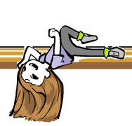 Bench girl (girl cute ms_paint pose long_hair fashion)