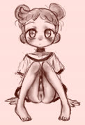 Doremisitty (nopan pussy girl doremi_harukaze ojamajo_doremi feet sketch)
