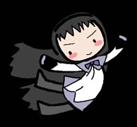 Homu homu 1 (cute girl homura puella_magi_madoka_magica ms_paint style)