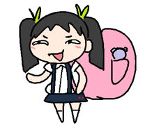 Araaaratarararrararararragi (hachikuji_mayoi snail cute girl smug chibi monogatari ms_paint)