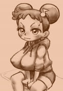 DoremiBOOBAdraw (ojamajo_doremi huge_breasts oppai_loli oppai blush doremi_harukaze)