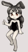 Bnoid (bunny girl bunny_ears thumbs_up)