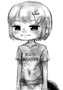 Mouth breather (salamander tail madeline cameltoe wet hairpin blush wet_t-shirt)