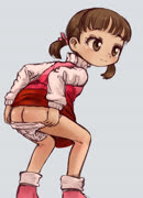 Nanakopantsu (nanako_dojima panties undressing ass persona_4 persona girl)