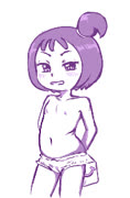 Fatonpu (segawa_onpu ojamajo_doremi topless fat mcdonalds blush)