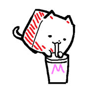 Stripey (stripey cat cute ms_paint soda)