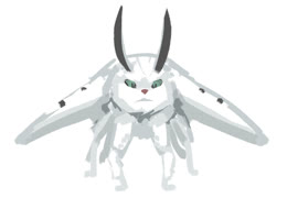 Snowy cademoth (animal fusion cat moth cute sketchbook)