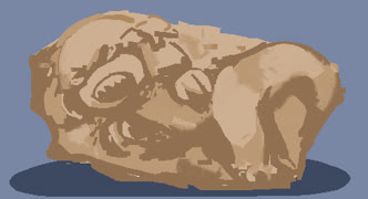 Bearanosaurus rude (fossil dinosaur bury_ebil monster_girl ms_paint [s4s] 4chan)