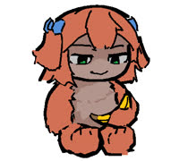 Beary orange (beary_goriller beary 4chan [s4s] meme ms_paint banana monkey)