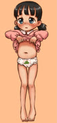 Ninatttghc (nina girls_und_panzer feet panties print_panties blush navel shirt_lift)