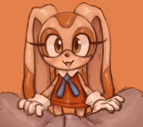 Creamcrotch (cream_the_rabbit gloves blush girl furry drool sonic)